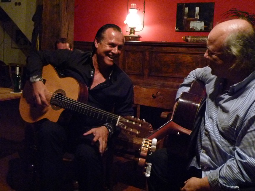 Mike Reinhardt and Kai Heumann at the Gitarrenzentrum